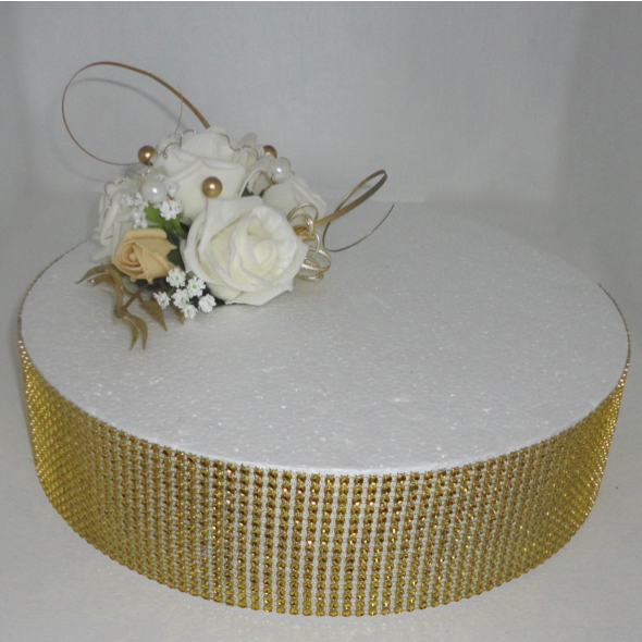 Golden Wedding Anniversary Cake Topper
